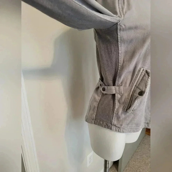 NIC+ZOE Gray Cotton Blend Full Zipper Jacket(XS) - Picture 7 of 9